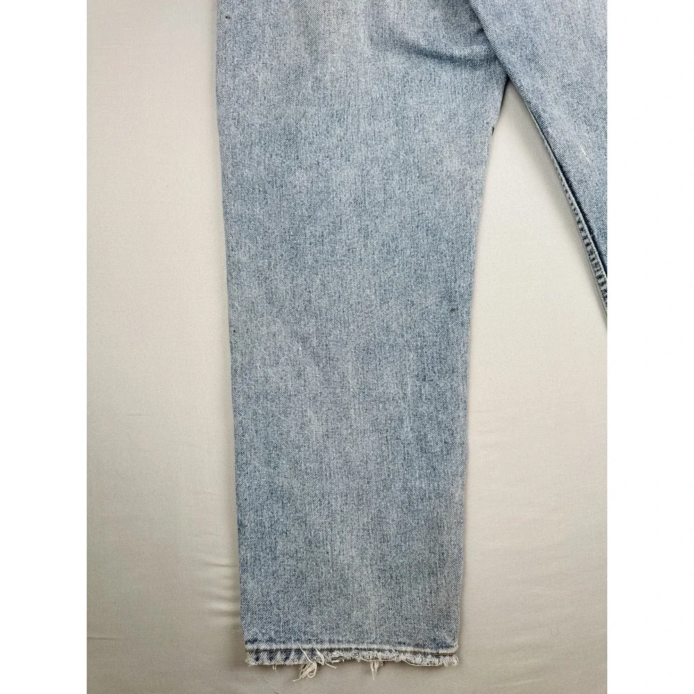 Vintage 90s Levi's 554 Jeans 35x30 USA Made Distressed Paint Workwear Denim